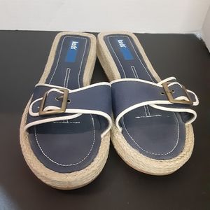 Keds Sandals Women's 7.5 Navy Blue Espadrilles Slip On 2284